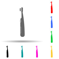 Electric Toothbrush multi color style icon. Simple glyph, flat vector of dental icons for ui and ux, website or mobile application