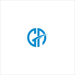 GA G A Letter Logo Design with Creative Modern Trendy
