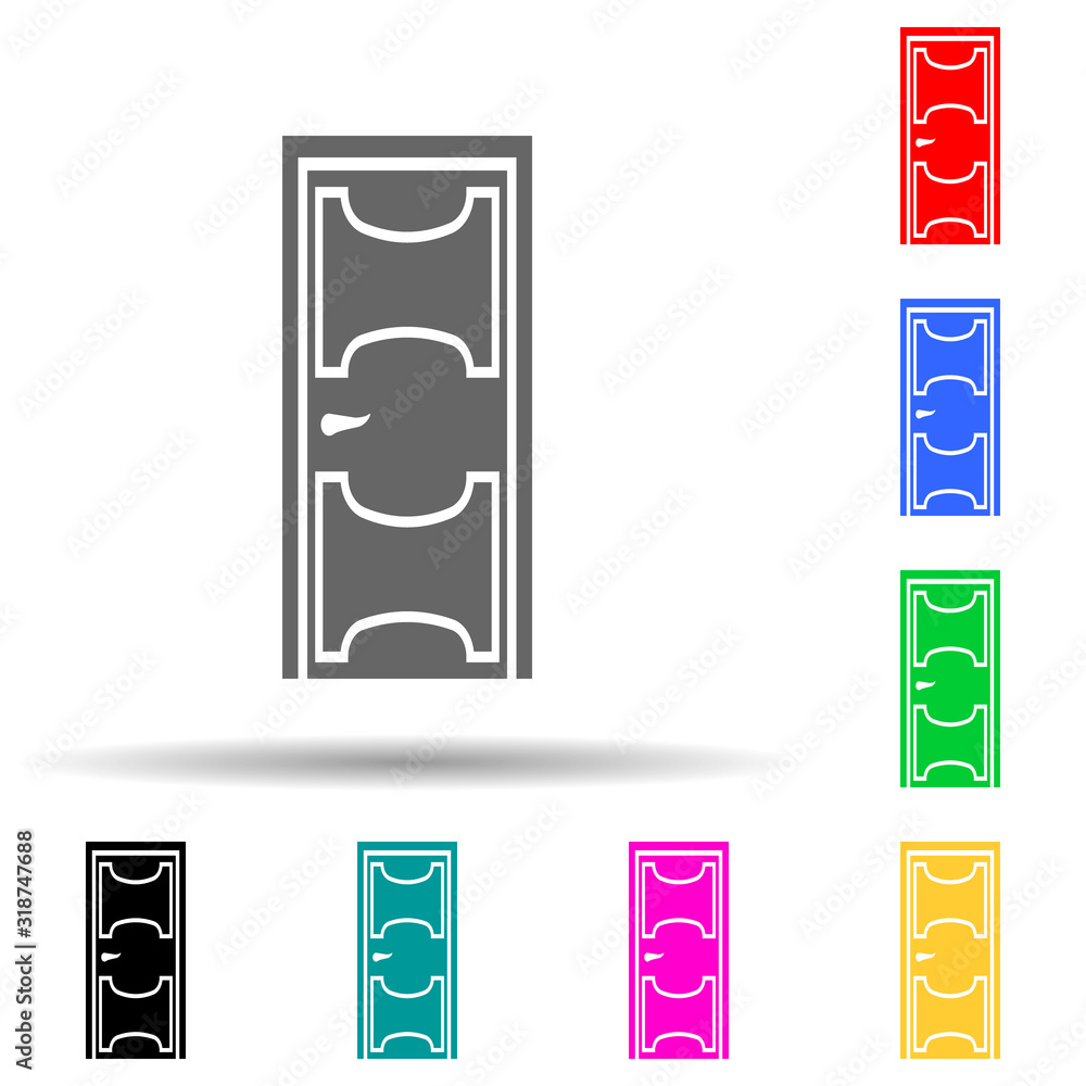 Aufkleber door multi color style icon. simple glyph, flat vector of door icons for ui and ux, website or mobil