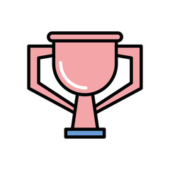 trophy cup award isolated icon