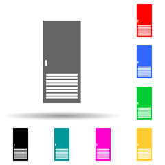 ventilated door multi color style icon. Simple glyph, flat vector of door icons for ui and ux, website or mobile application