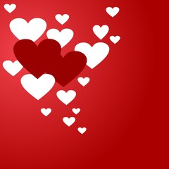 romantic background with hearts,valentine day and a greeting card to your girl fiend