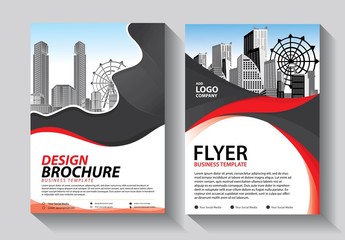 Fototapeta premium Business abstract vector template. Brochure design, cover modern layout, annual report, poster, flyer in A4 with colorful triangles, geometric shapes for tech, science, market with light background