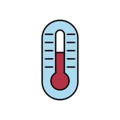 thermometer temperature measure isolated icon