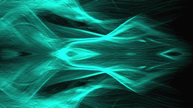 Abstract background with colorful particles in the wind. Digital backdrop. 3d render