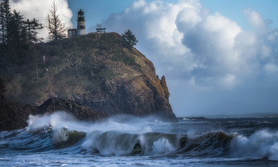 Fototapeta na wymiar Cape Disappointment Lighthouse - Washington Coast