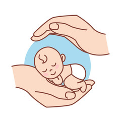 Newborn. Protection and Care for Baby