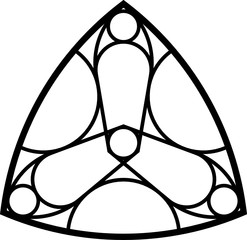 Rose Window, Fig. 3, triangular 1, base, half 1