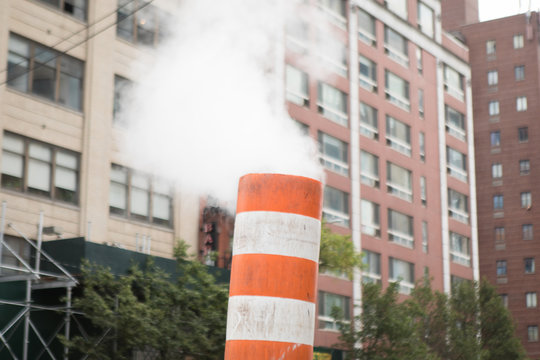 Construction Pollution In Manhattan New York