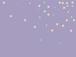 Color Transparent Confetti Background. 