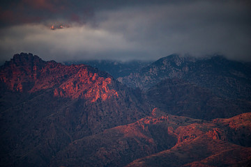 Fototapeta na wymiar Sunset on Mt. Lemmon, Tucson Arizona