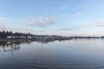 Scenic view of amazing tropical beach. Nature composition and vibrant colors.