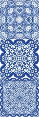 Antique azulejo tiles patchworks.