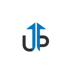 UP arrow logo icon vector