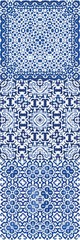 Ornamental azulejo portugal tiles decor.