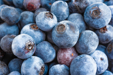 Macro Shot Of Fresh Blueberries