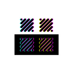 an abstract line of fences