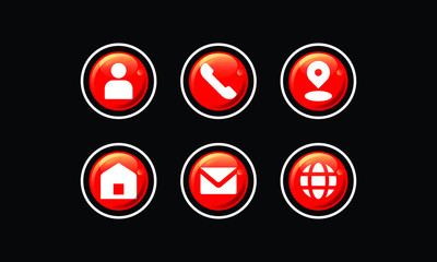 Business icon design pack isolated on black background