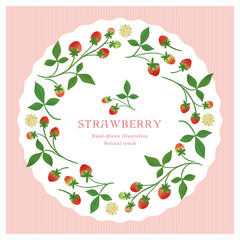 いちごのイラスト/サークル