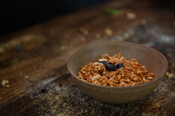 Granola Blueberries