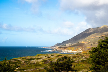 Big Sur coastline along California's scenic Pacific Coast Highway