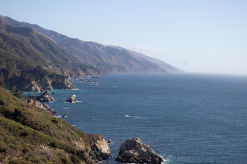 Fototapeta na wymiar Big Sur coastline along California's Pacific Coast Highway