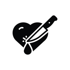 Black solid icon for encounter 