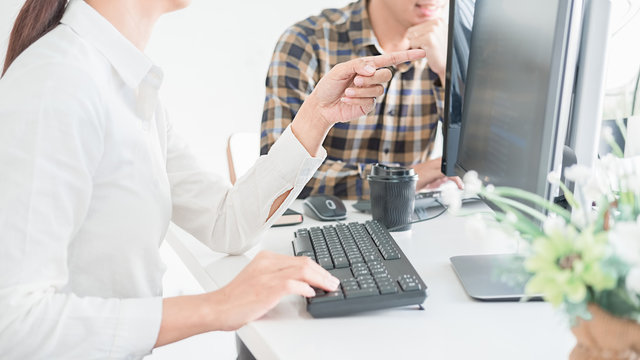 Programmer working in a software development and coding technologies. Website design.Technology concept.