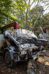 Obraz premium abandoned old car