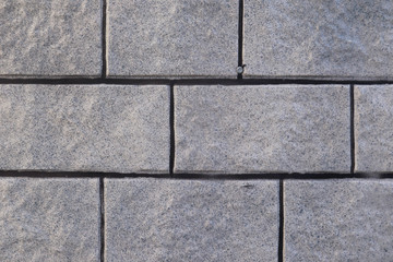 Grey Colored Rough Surface Cement Concrete Blocks Seamless Pattern Layout Design Suitable For Wallpaper Or Background