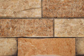 Light Chocolate Yellow Brown Shade Color Brick Concrete Texture Seamless Pattern Layout Design Suitable For Wallpaper Or Background