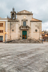 Italy, Sicily, Messina Province, Montalbano Elicona. The Santuary Church Maria Della Provvidenza in Montalbano Elicona.
