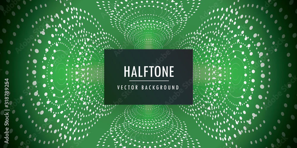 Poster dotted gradient design for your business. creative geometric background in halftone style with color