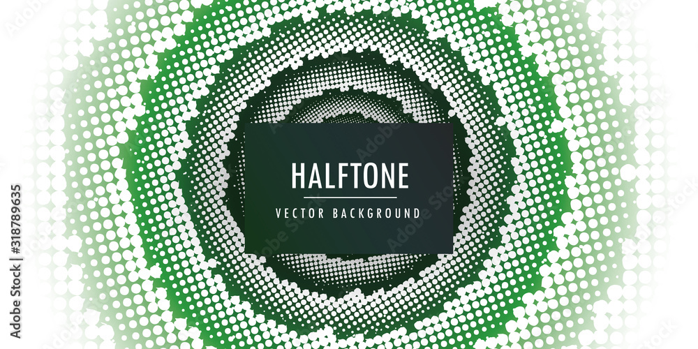 Aufkleber abstract vector circle frame halftone dots background