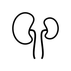 kidney icon collection, trendy style