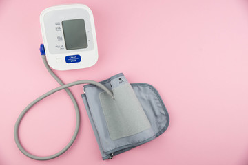 Measurement of blood pressure using a medical electronic automatic tonometer. A blood pressure...