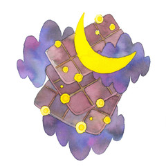 Moon chocolate