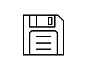 Floppy line icon