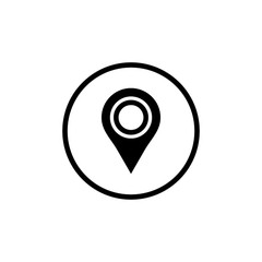 Location map icon  gps pointer mark. Vector illustration.