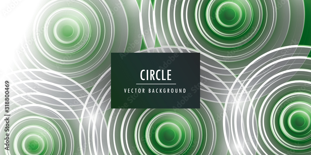 Poster circle design background with overlapping circles pattern