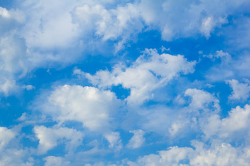 blue sky and white clouds