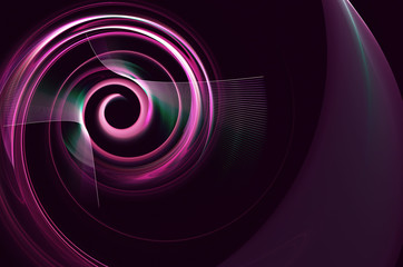 Abstract color dynamic background with lighting effect. Fractal wavy. Fractal art