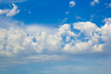 blue sky and white clouds