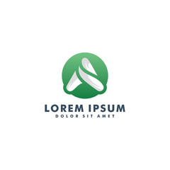 Letter A logo design template vector