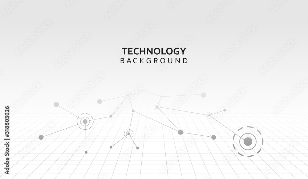 Poster abstract connecting dots and lines. connection science background. vector illustration