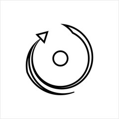 Spin Icon, Rotation Icon, Circular Spinning Icon