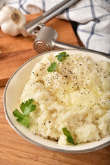 Garlic mashed potatoes