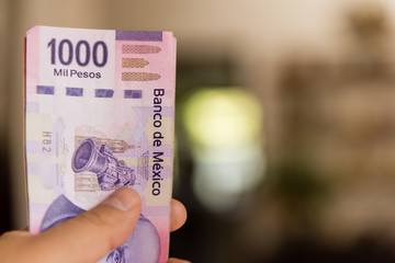 Money - banknotes, bills, mexican pesos