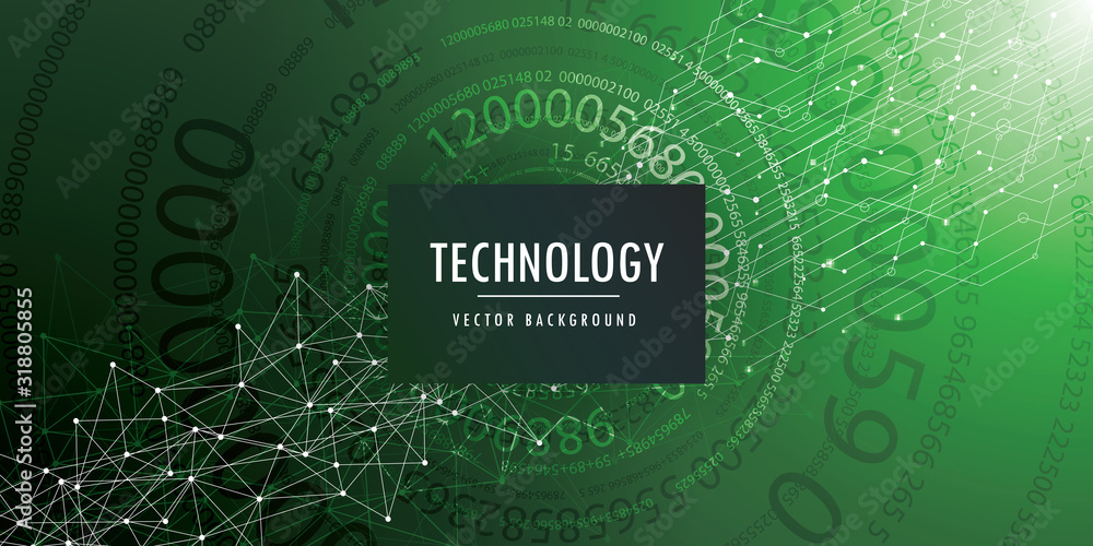 Poster abstract technology code background