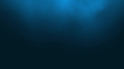 Blue abstract beautiful light smoke fog effect slow motion on black background. Dust Particles. Footage motion graphics. 3D rendering. 4K Video UHD 3840x2160